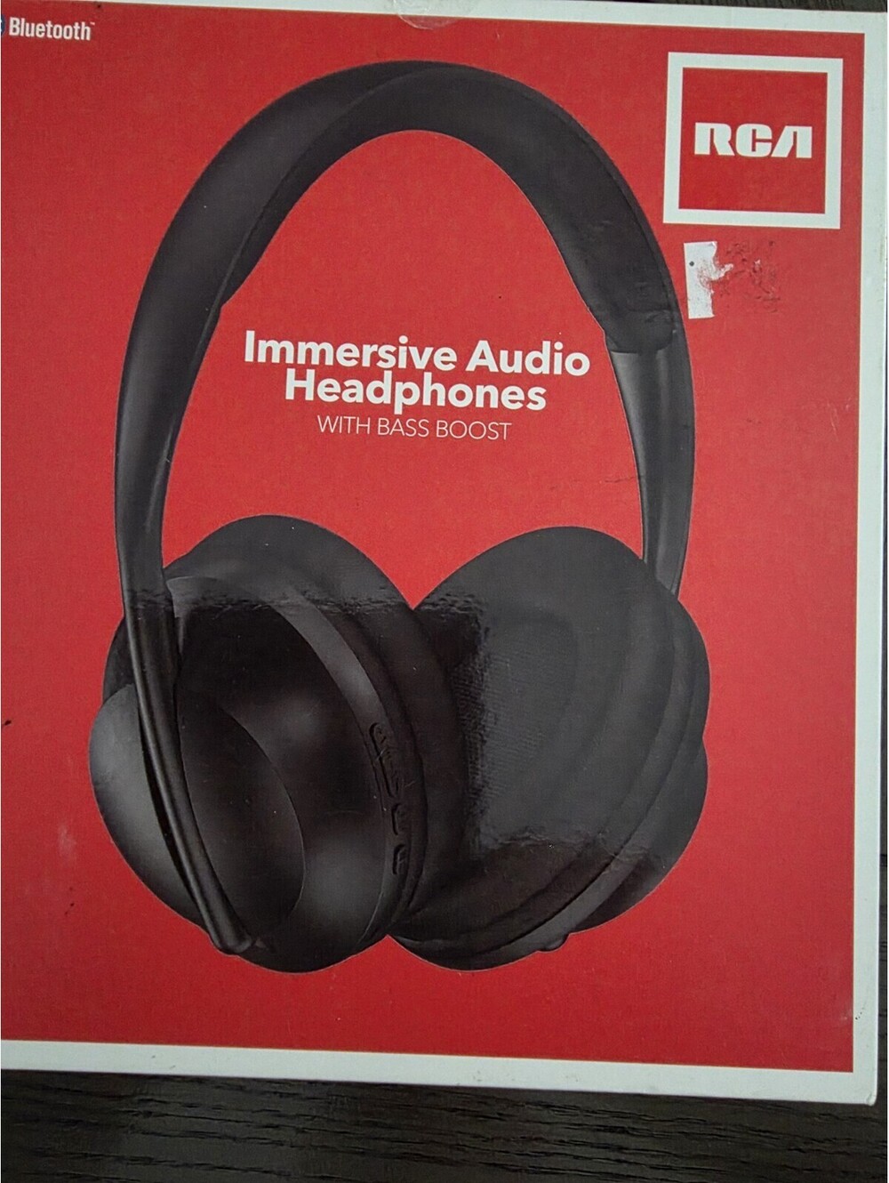 RCA Immersive Bluetooth Audio Headphones With Bass Boost, Black, New